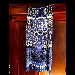 Express Sheer Lined Long Maxi Skirt